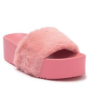 c&c california Sofia faux fur slide
